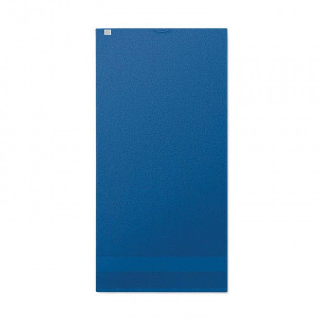 SERVIETTE EPONGE PERSONNALISABLE 'ISLAND BIO 50x100' - bleu royal