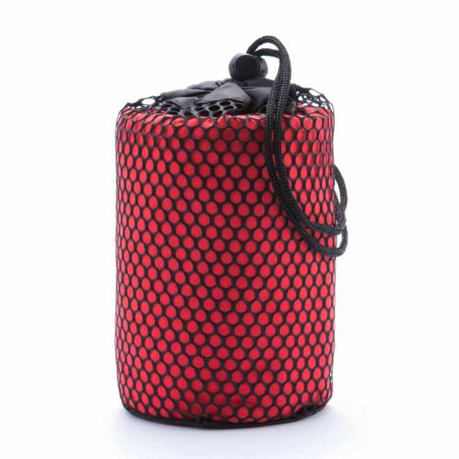 SERVIETTE PUBLICITAIRE 'DULLA POCHETTE 72x138' - rouge