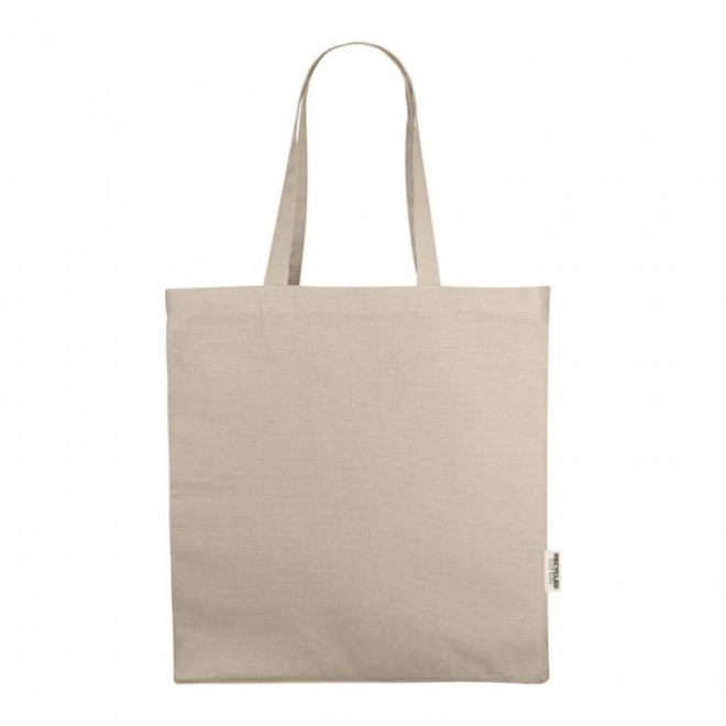 SAC COTON SOUFFLET RECYCLE PERSONNALISABLE 'FABIO RECYCLE' - naturel