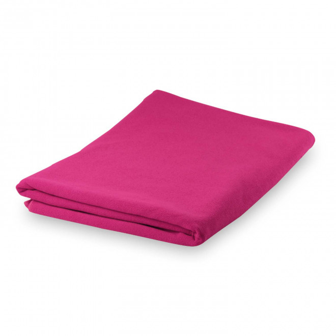 SERVIETTE PUBLICITAIRE 'DULLA COULEUR 75x150' - fuchsia