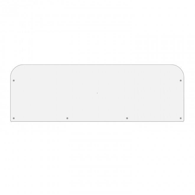 HABILLAGE POUR BARRIERE PERSONNALISABLE 'VAUBAN DOUBLE 4J' - blanc 250x110cm