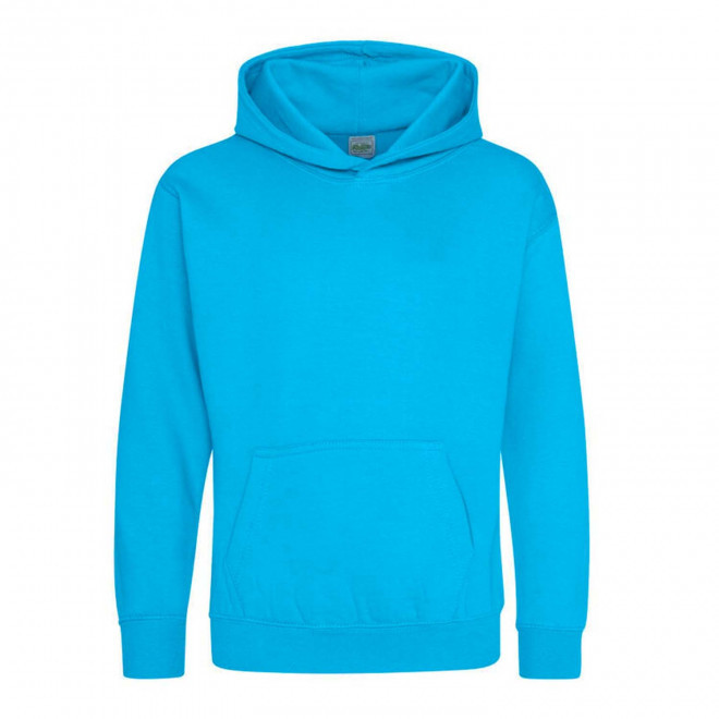 SWEAT-SHIRT PERSONNALISABLE KIDS CAPUCHE 'HOODIE' - bleu clair