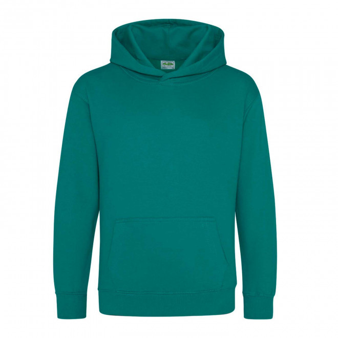 SWEAT-SHIRT PERSONNALISABLE KIDS CAPUCHE 'HOODIE' - bleu canard