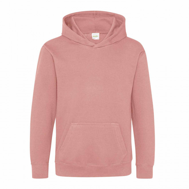 SWEAT-SHIRT PERSONNALISABLE KIDS CAPUCHE 'HOODIE' - vieux rose