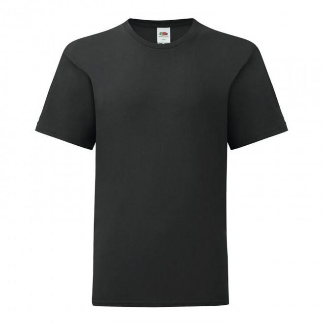 TEE-SHIRT KIDS COULEUR PERSONNALISABLE 'MALBRO' 150 GR/M² - noir