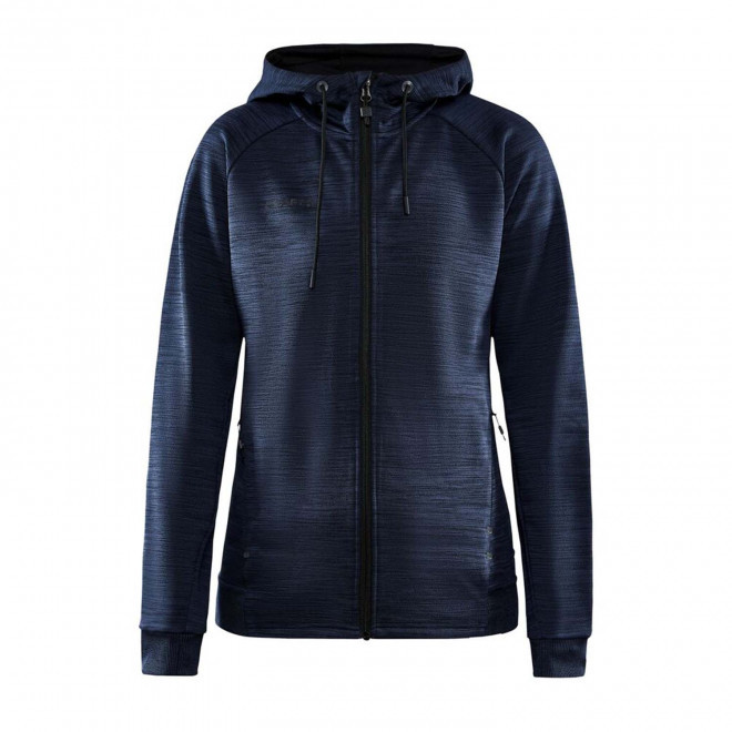 VESTE CAPUCHE FEMME PERSONNALISABLE 'ADV UNIFY FZ' - anthracite chiné