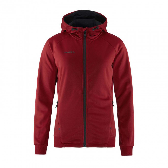 VESTE CAPUCHE FEMME PERSONNALISABLE 'ADV UNIFY FZ' - rouge foncé