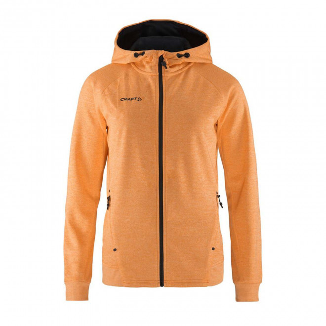 VESTE CAPUCHE FEMME PERSONNALISABLE 'ADV UNIFY FZ' - orange