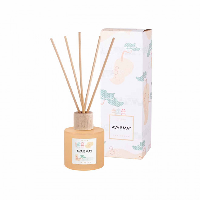 DIFFUSEUR DE PARFUM PERSONNALISE BOUCHON BOIS 'AVA MAY' - aruba
