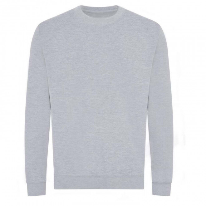 SWEAT-SHIRT PERSONNALISABLE MIXTE ROND 'HOLA BIO' - gris clair