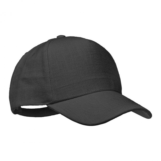 CASQUETTE PERSONNALISÉE EN CHANVRE 'CACOAL' - noir