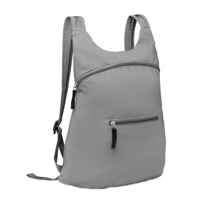 SAC A DOS REFLECHISSANT PERSONNALISABLE 'REFLO' - gris