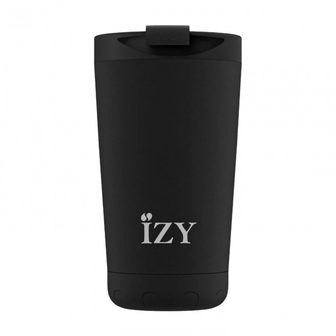 MUG ISOTHERME 350ML PERSONNALISE 'IZYO FULL' - noir