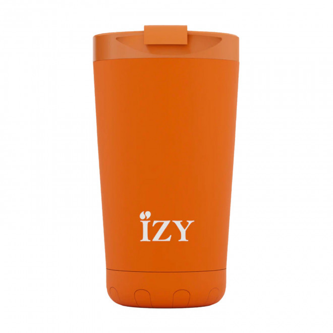 MUG ISOTHERME 350ML PERSONNALISE 'IZYO FULL' - orange