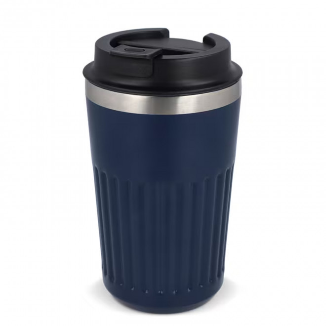 MUG PERSONNALISABLE ISOTHERME CANNELE 400ML 'CANNI' - bleu foncé