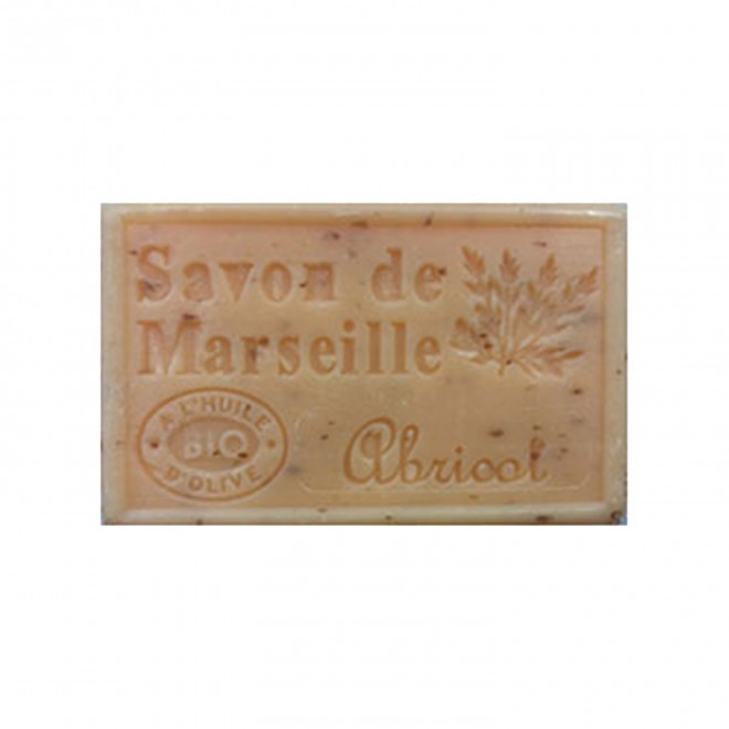 SAVON DE MARSEILLE PERSONNALISE 125GR 'OLIVIA' - abricot