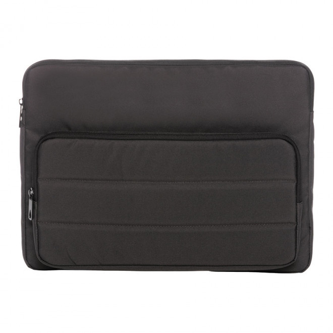 HOUSSE DE PROTECTION PERSONNALISABLE POUR ORDINATEUR 15,6" EN RPET IMPACT 'BEILEN' - noir