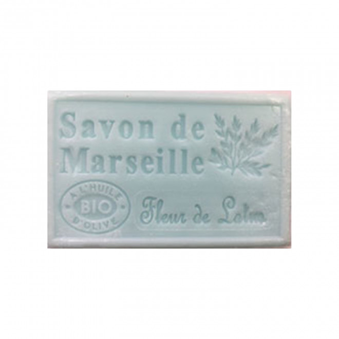 SAVON DE MARSEILLE PERSONNALISE 125GR 'OLIVIA' - fleur de lotus