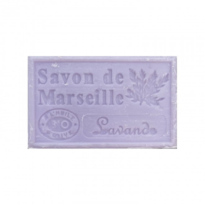 SAVON DE MARSEILLE PERSONNALISE 125GR 'OLIVIA' - lavande