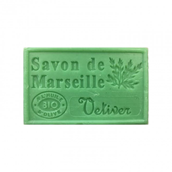 SAVON DE MARSEILLE PERSONNALISE 125GR 'OLIVIA' - vétiver
