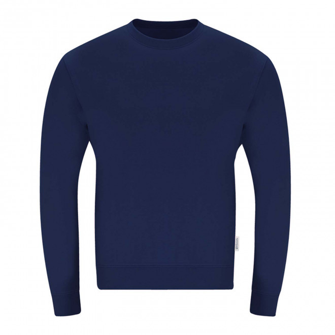 SWEAT COL ROND PERSONNALISABLE 'MORALIE BIO' - bleu nuit