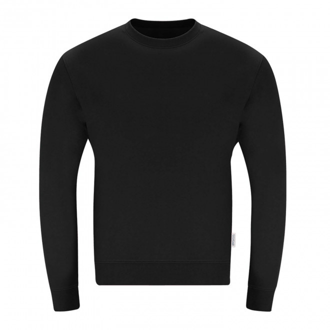 SWEAT COL ROND PERSONNALISABLE 'MORALIE BIO' - noir