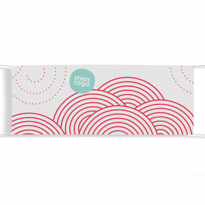 BACHE EN MESH ANTI VENT PERSONNALISABLE 'REKLAM MESH' - blanc 400x150cm