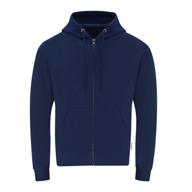 SWEAT ZIPPE PERSONNALISABLE 'MORALIE BIO' - bleu nuit