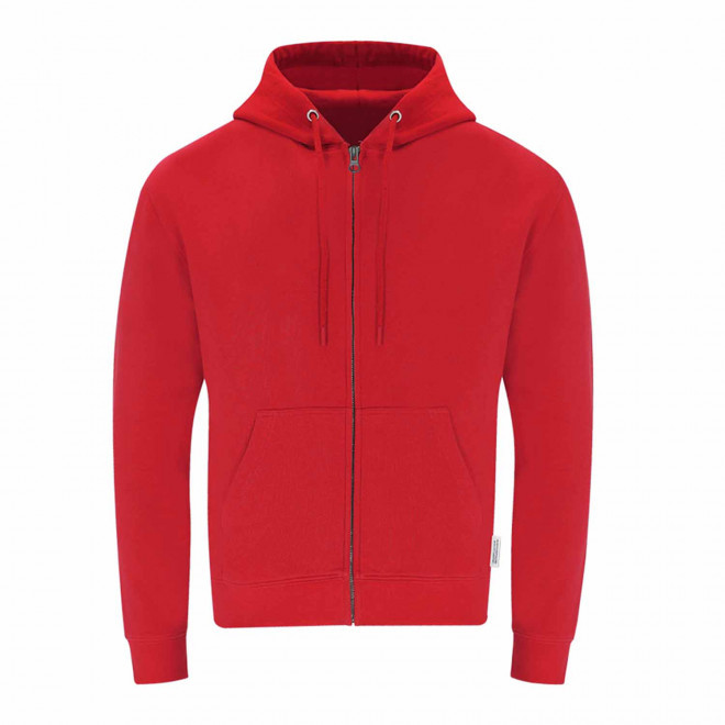 SWEAT ZIPPE PERSONNALISABLE 'MORALIE BIO' - rouge