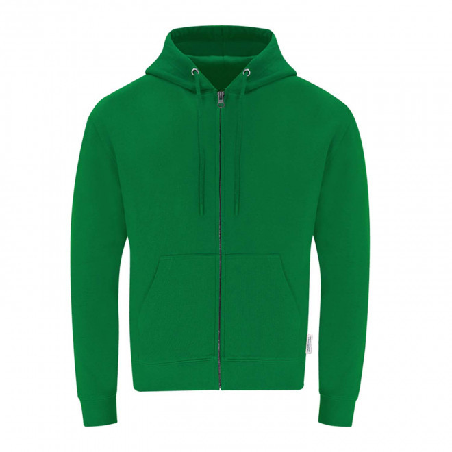 SWEAT ZIPPE PERSONNALISABLE 'MORALIE BIO' - vert