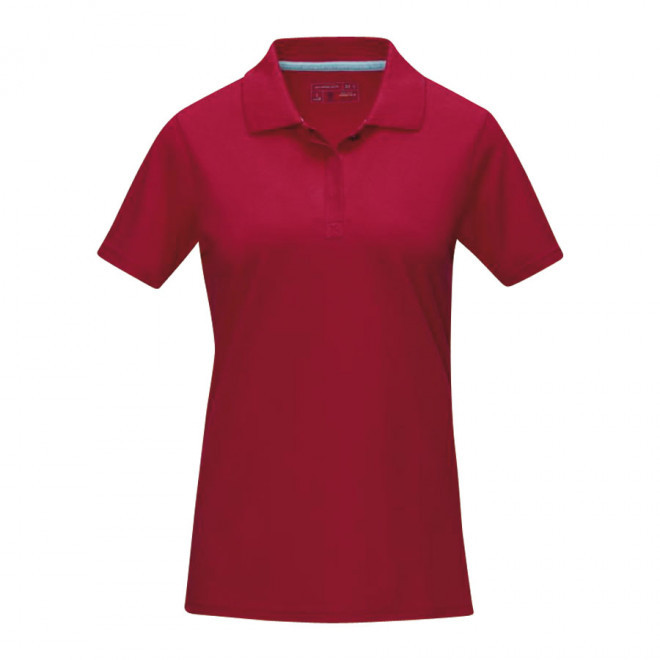 POLO PUBLICITAIRE FEMME COTON BIO 220 GR/M² 'ASKJA' - rouge