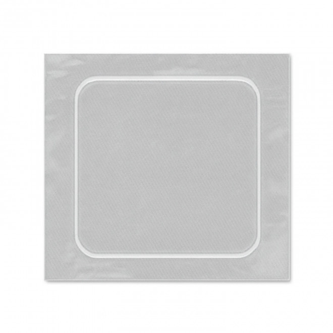 AUTOCOLLANT PERSONNALISE A LA FORME 6x6 'TROKOUL' - blanc