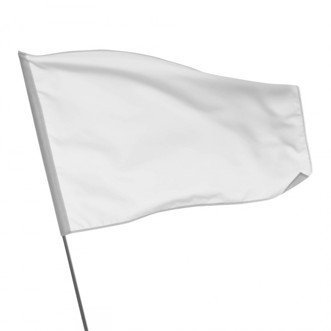 DRAPEAU PERSONNALISABLE XXL 150X230 CM 'FANDRAP HAMPE MAX' - blanc