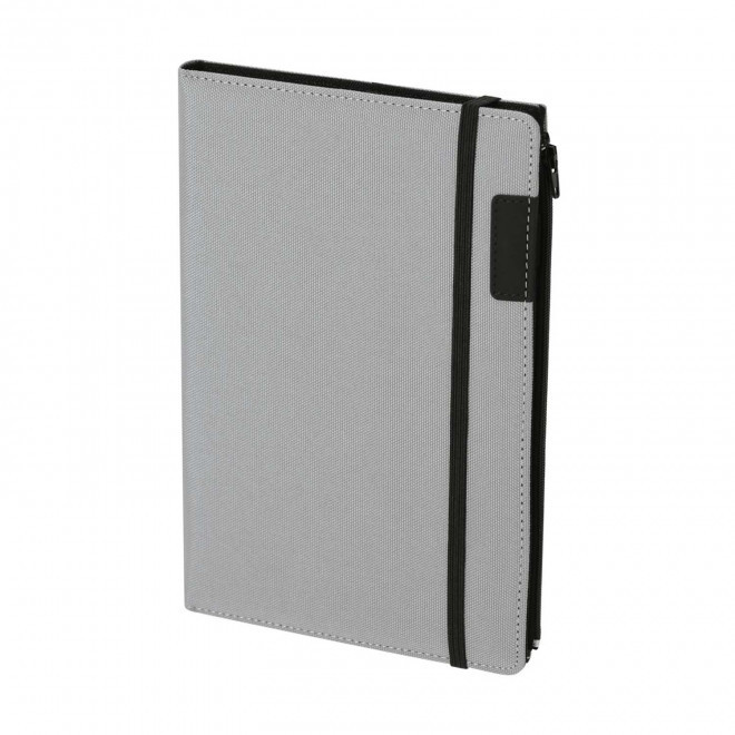 CARNET A5 MULTIFONCTIONS PERSONNALISABLE 'WARREN' - gris