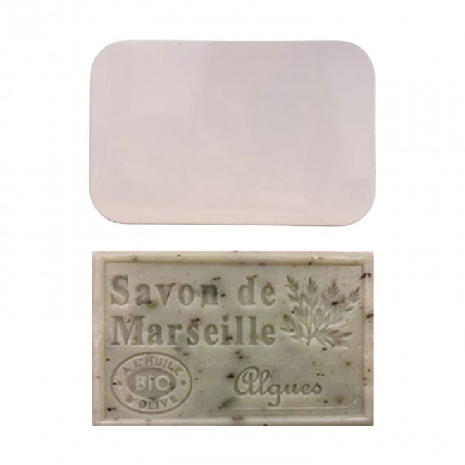 SET PERSONNALISABLE SAVON ET BOITE METAL 'OLIVIA BOITE' - algue