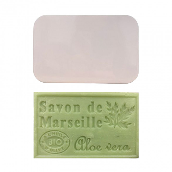 SET PERSONNALISABLE SAVON ET BOITE METAL 'OLIVIA BOITE' - aloe vera