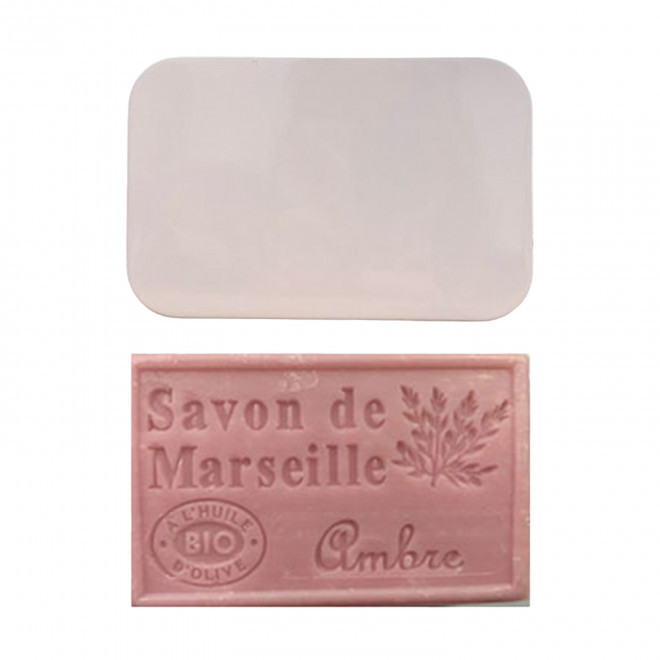 SET PERSONNALISABLE SAVON ET BOITE METAL 'OLIVIA BOITE' - ambre