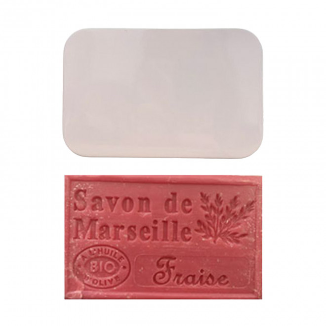 SET PERSONNALISABLE SAVON ET BOITE METAL 'OLIVIA BOITE' - fraise