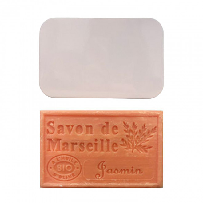 SET PERSONNALISABLE SAVON ET BOITE METAL 'OLIVIA BOITE' - jasmin