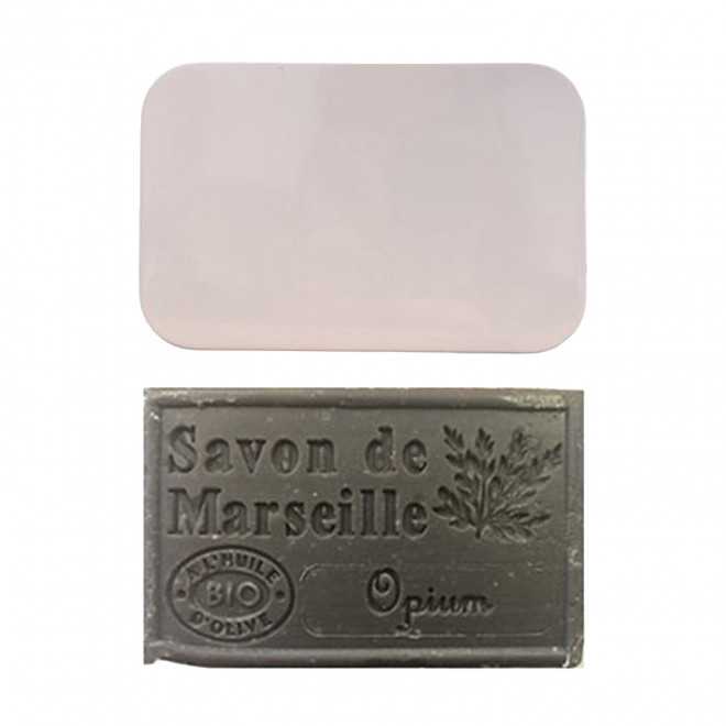 SET PERSONNALISABLE SAVON ET BOITE METAL 'OLIVIA BOITE' - opium
