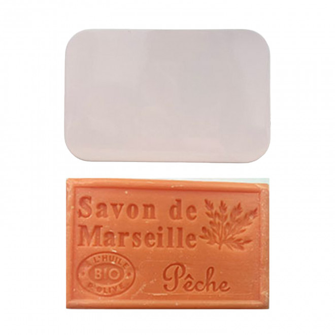 SET PERSONNALISABLE SAVON ET BOITE METAL 'OLIVIA BOITE' - pêche