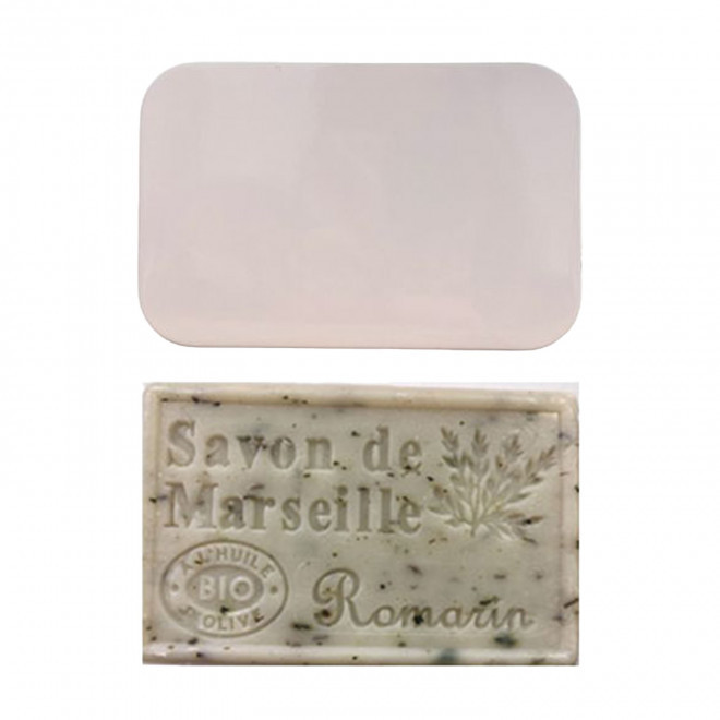 SET PERSONNALISABLE SAVON ET BOITE METAL 'OLIVIA BOITE' - romarin