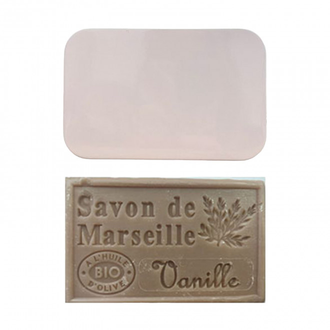 SET PERSONNALISABLE SAVON ET BOITE METAL 'OLIVIA BOITE' - vanille