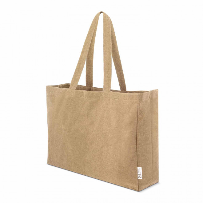 SAC EN COTON XXL PERSONNALISABLE 'EXTRAZ' - marron