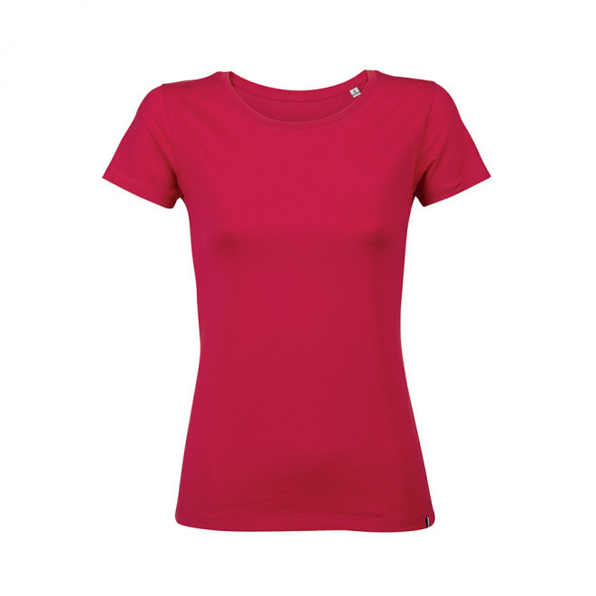 TEE-SHIRT PUBLICITAIRE COULEUR FEMME ATF® 'LOLA' - rouge