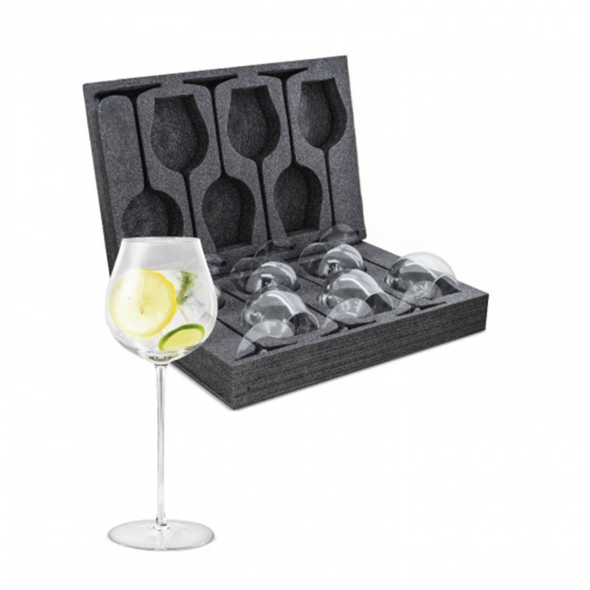 SET DE VERRE COCKTAIL GEANT 1.25L 'COKTI' - noir