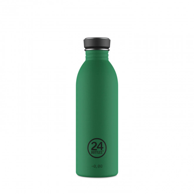 BOUTEILLE PERSONNALISEE EN INOX 500ML 'URBAN 24 BOTTLES' - vert émeraude
