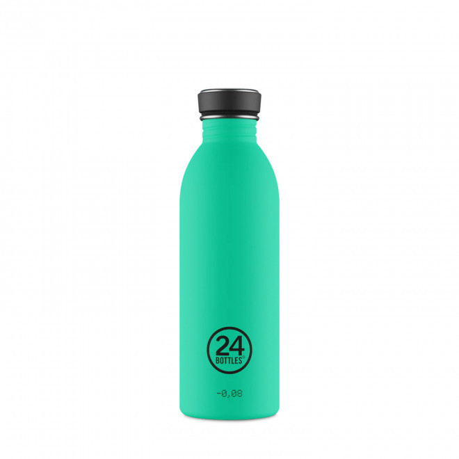 BOUTEILLE PERSONNALISEE EN INOX 500ML 'URBAN 24 BOTTLES' - vert menthe