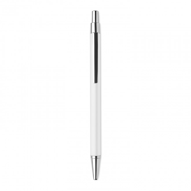STYLO EN ALUMINIUM PERSONNALISABLE 'JURA RECYCLE'  - blanc
