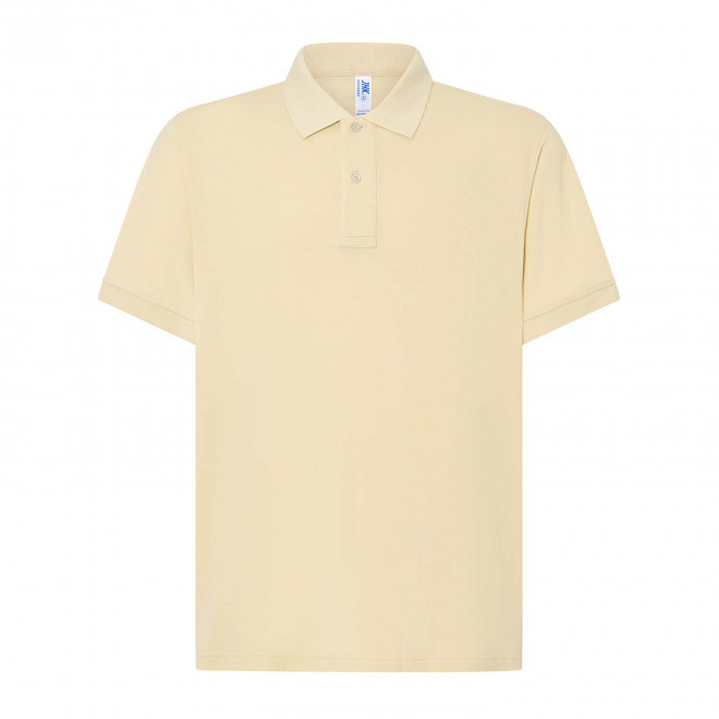 POLO HOMME COULEUR PERSONNALISABLE 210G 'JHK ESSENTIAL' - crème